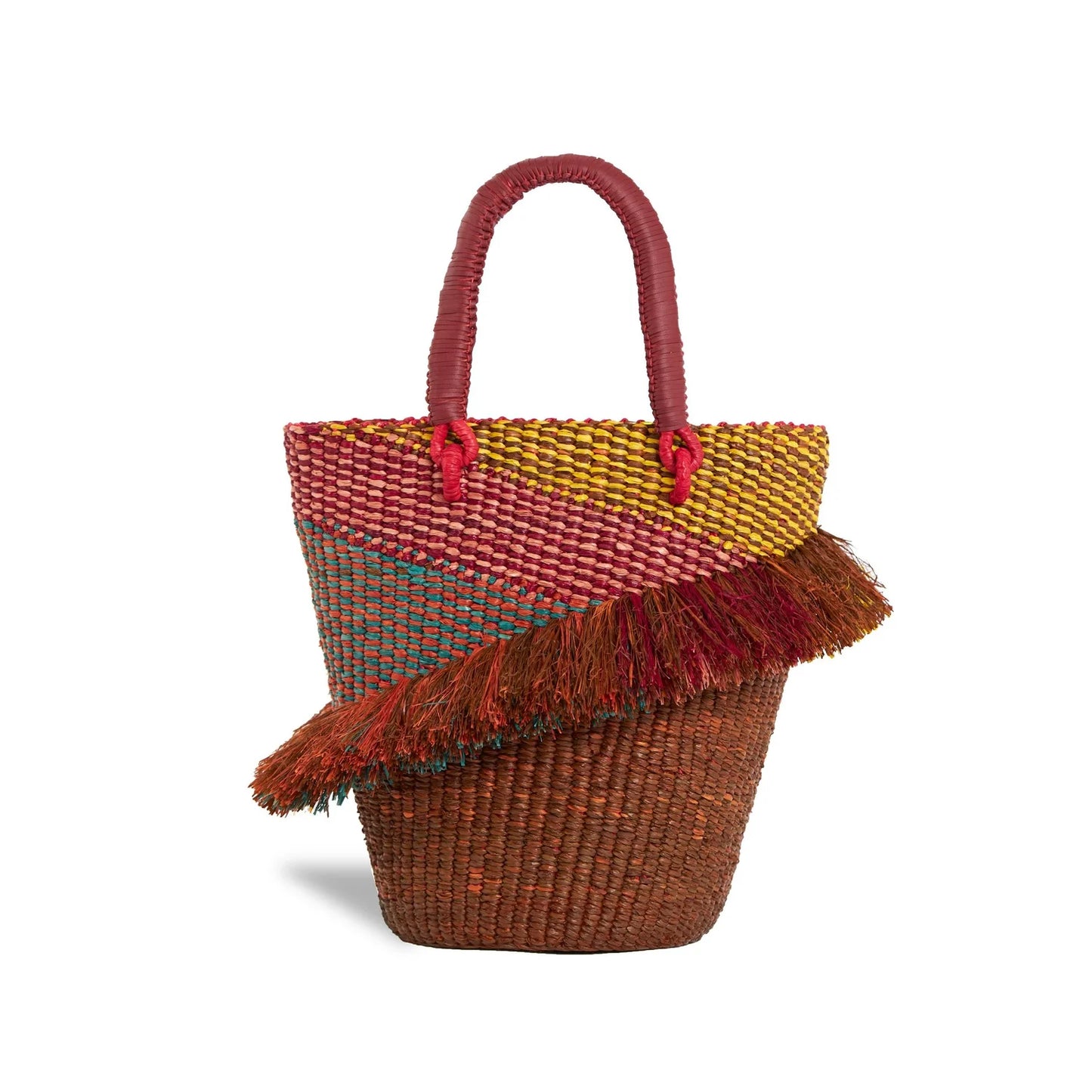 AAKS Tia Blush - Woven Raffia Bag