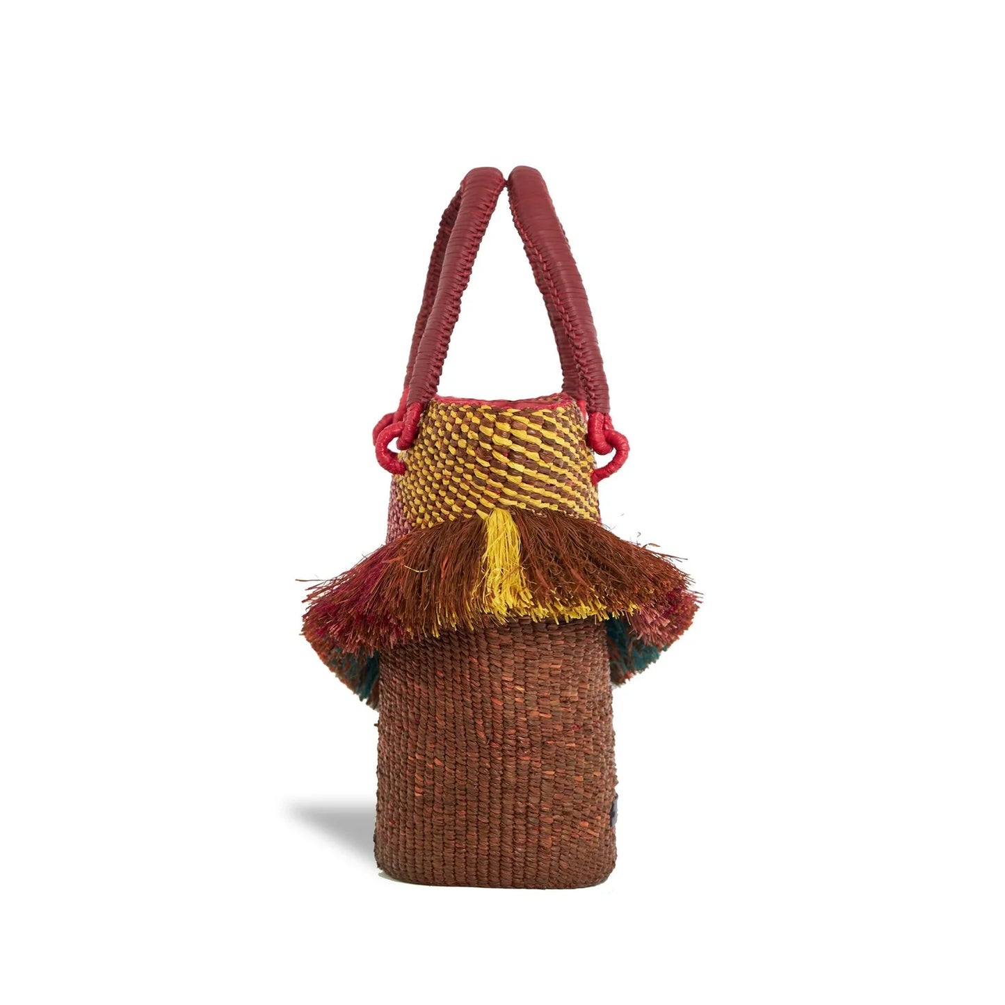 AAKS Tia Blush - Woven Raffia Bag