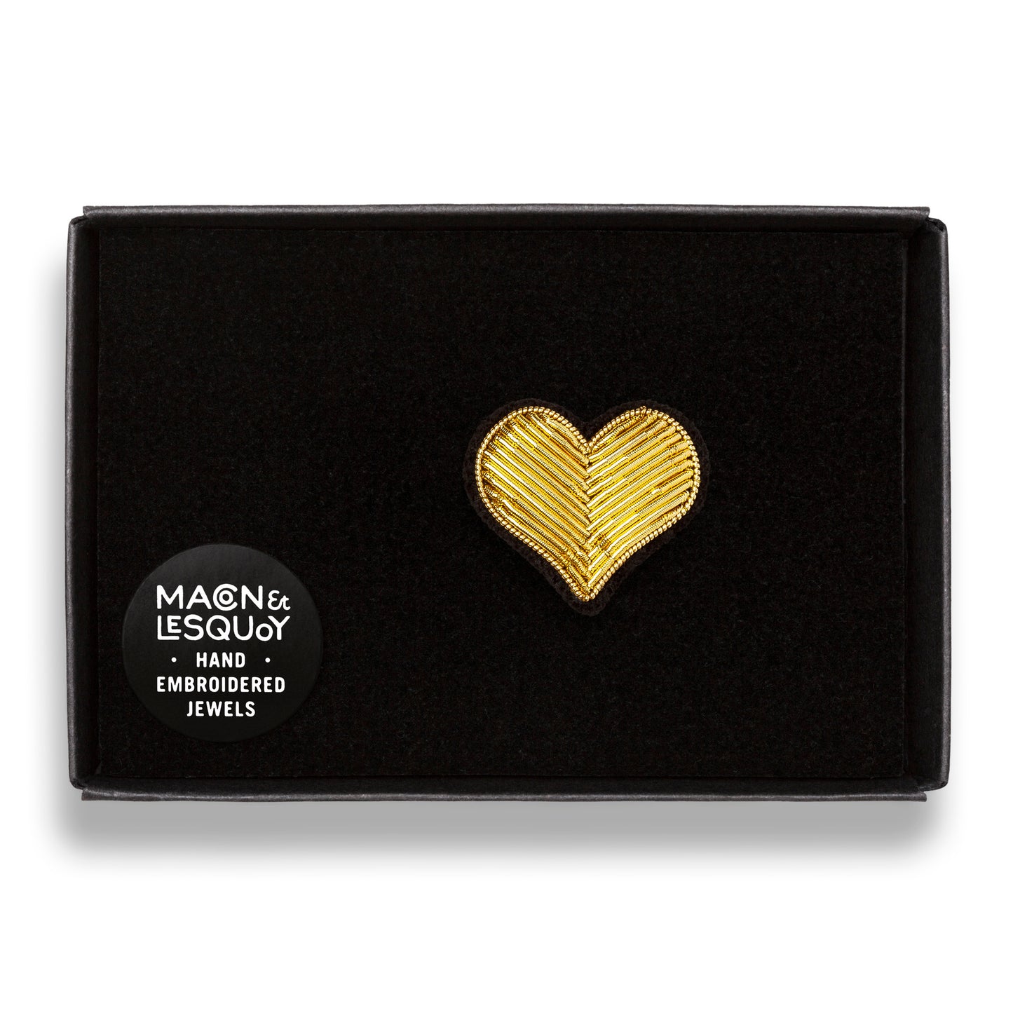 Golden Heart - Brooch