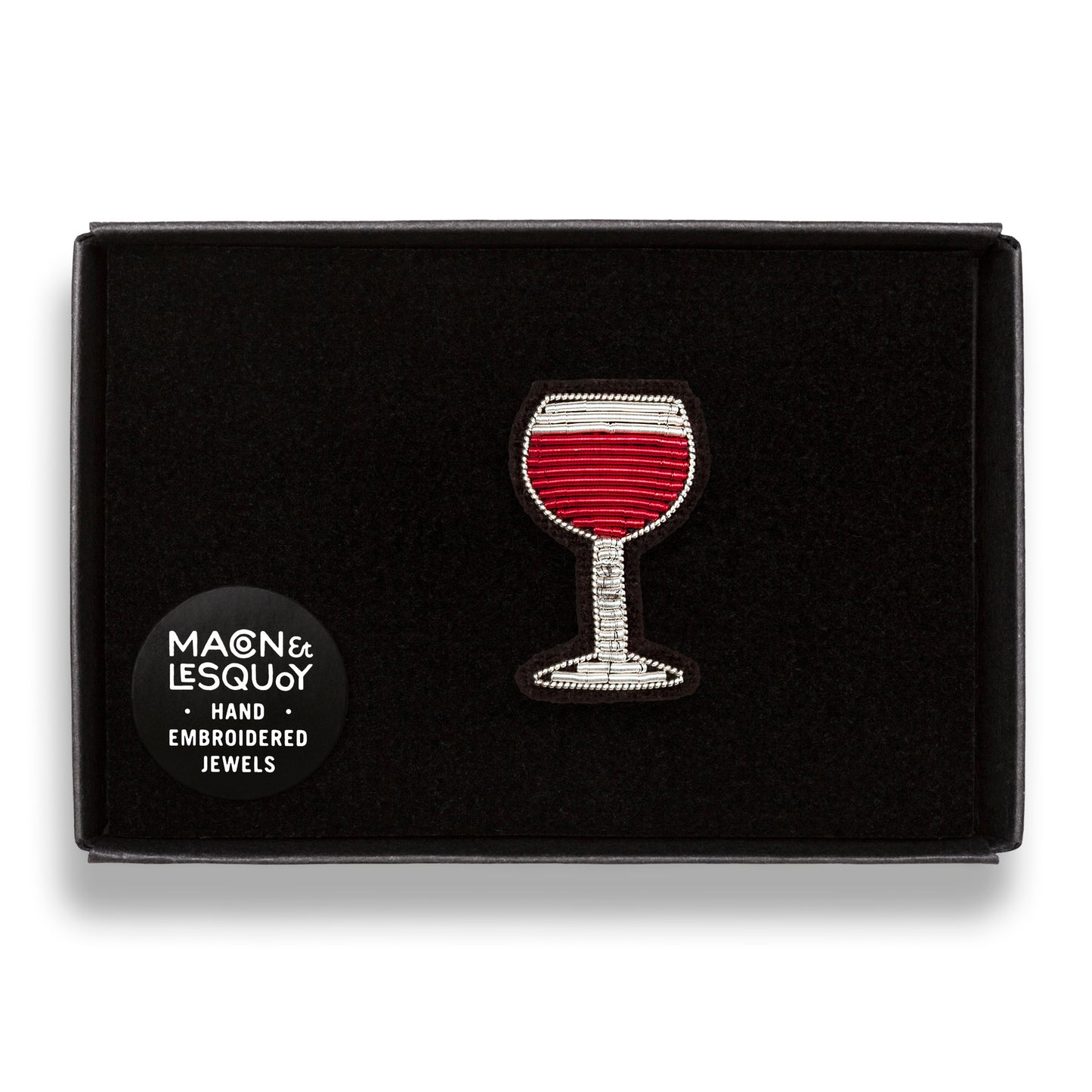 Glass of Red Wine - Brooch