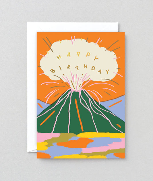 Birthday Volcano - Card