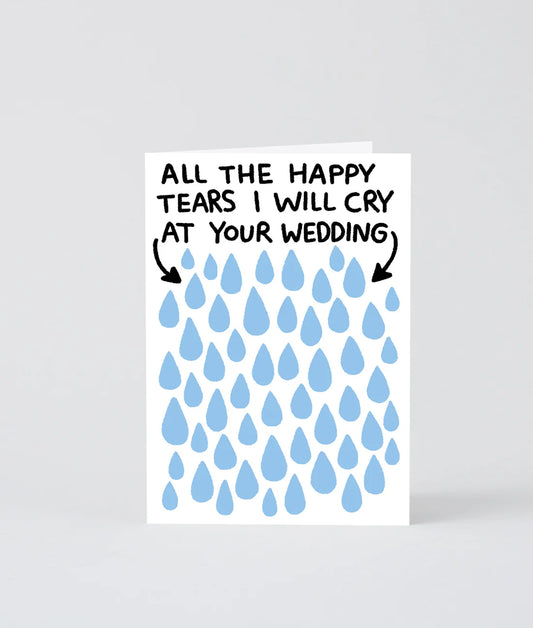 All The Tears - Wedding Card