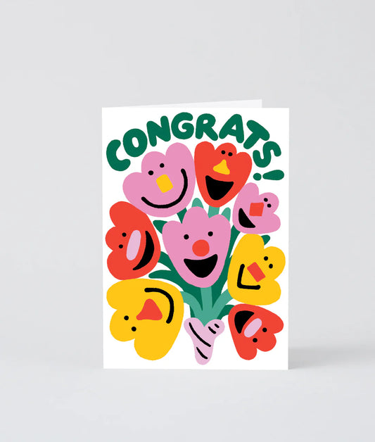 Congrats Flower - Card