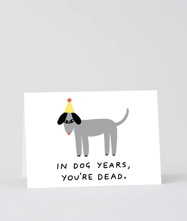 Happy Birthday Dog Year - Card