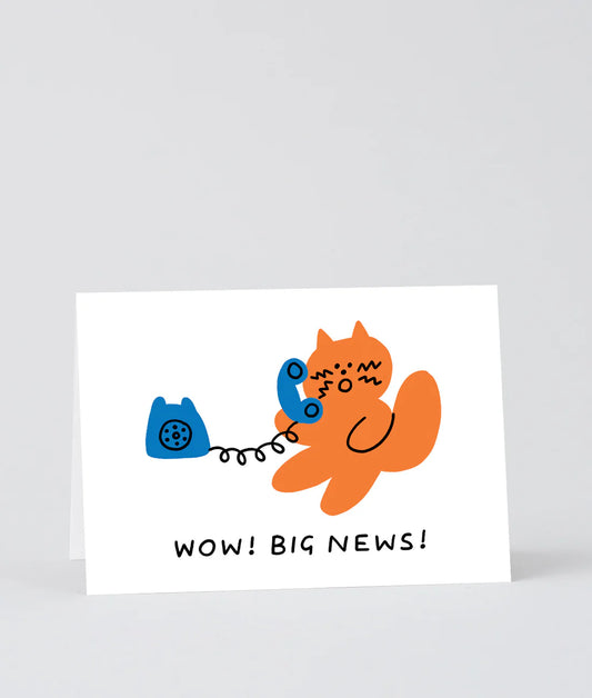 Wow Big News - Card