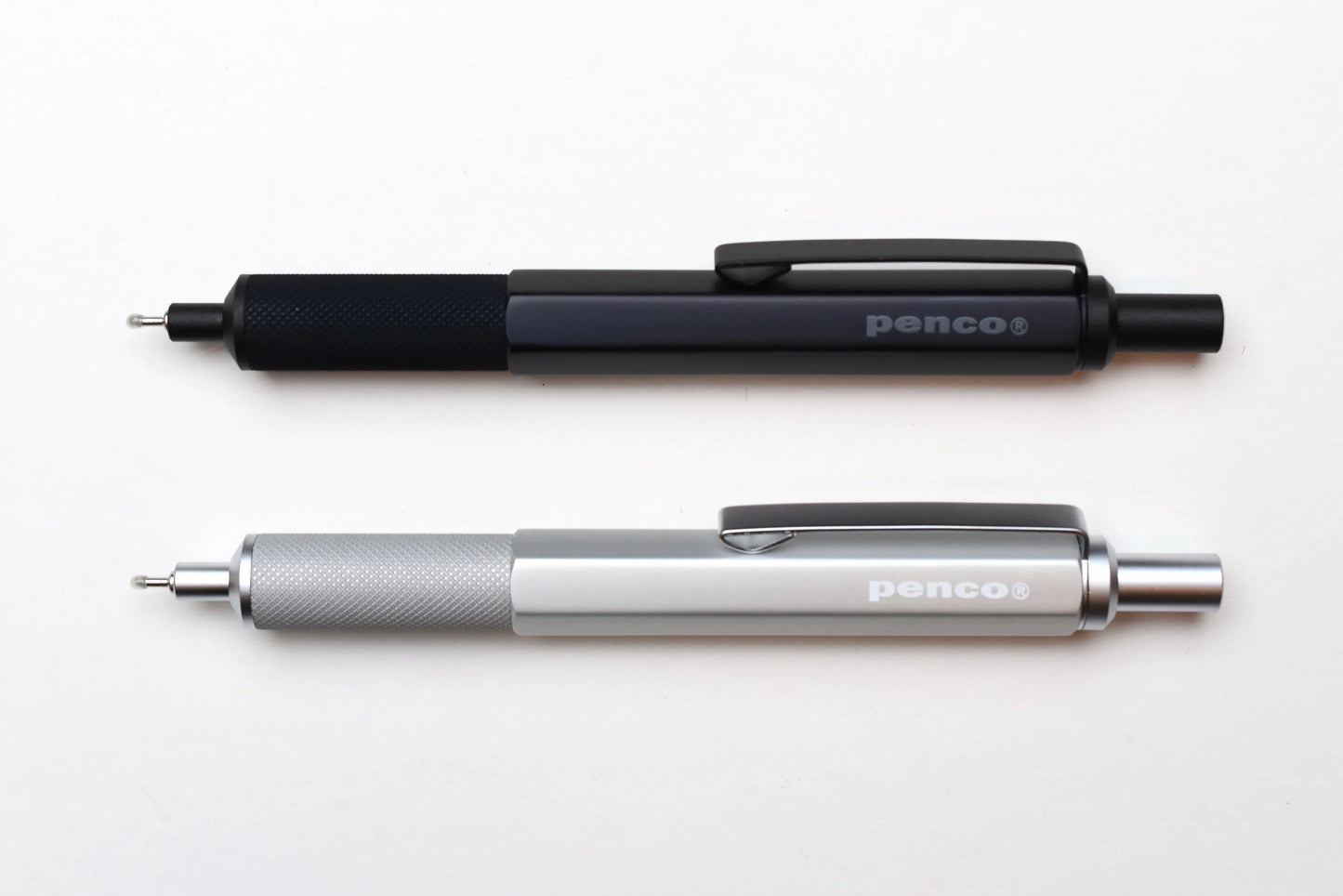 Penco Drafting Pen - Black and Silver
