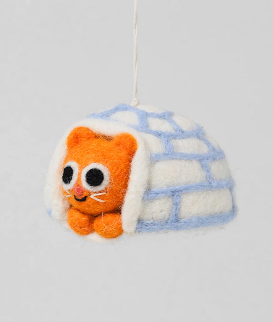 Frosty - Cat in Igloo