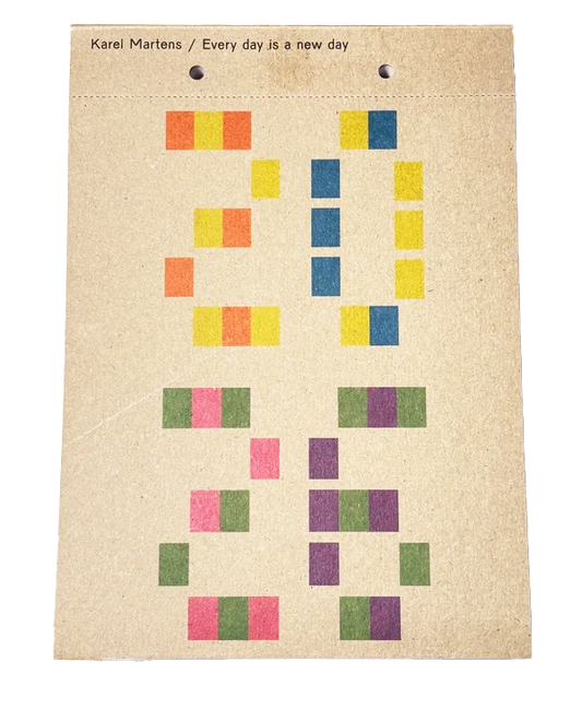 Karel Martens: Calendar 2026 – Every day is a new day