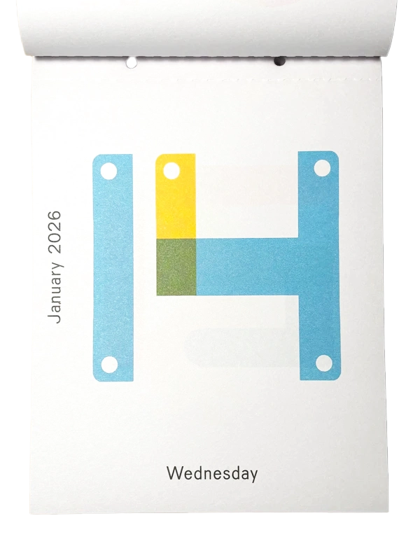 Karel Martens: Calendar 2026 – Every day is a new day