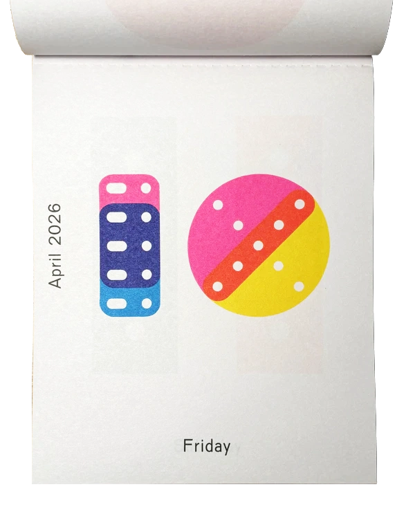 Karel Martens: Calendar 2026 – Every day is a new day