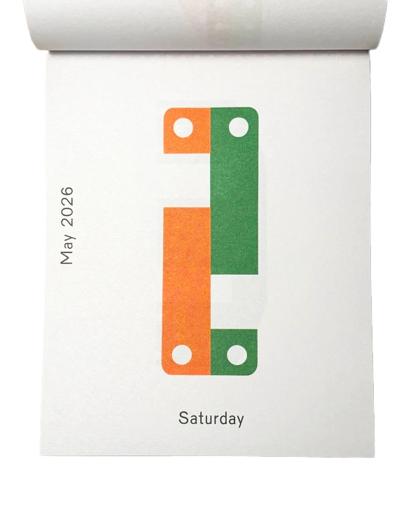 Karel Martens: Calendar 2026 – Every day is a new day