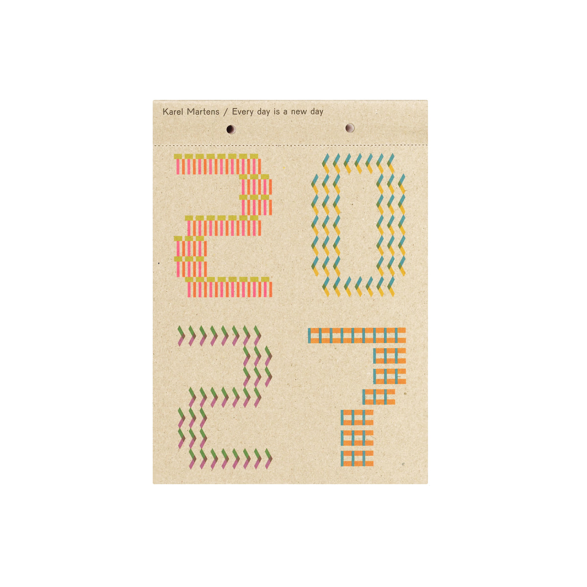 Karel Martens: Calendar 2027 - Everyday is a new day