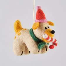 Martha - Dog with candy cane