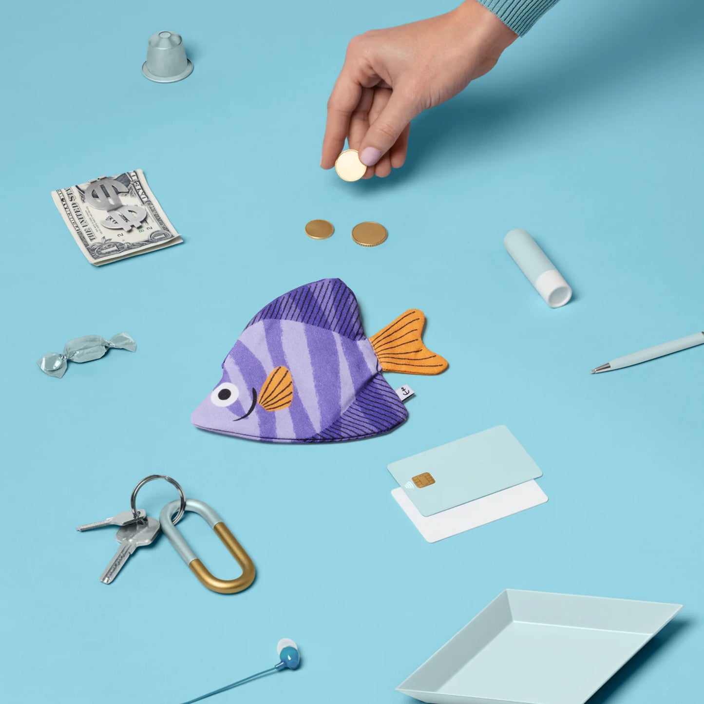 Moony Fish - Lilac - Key Pouch