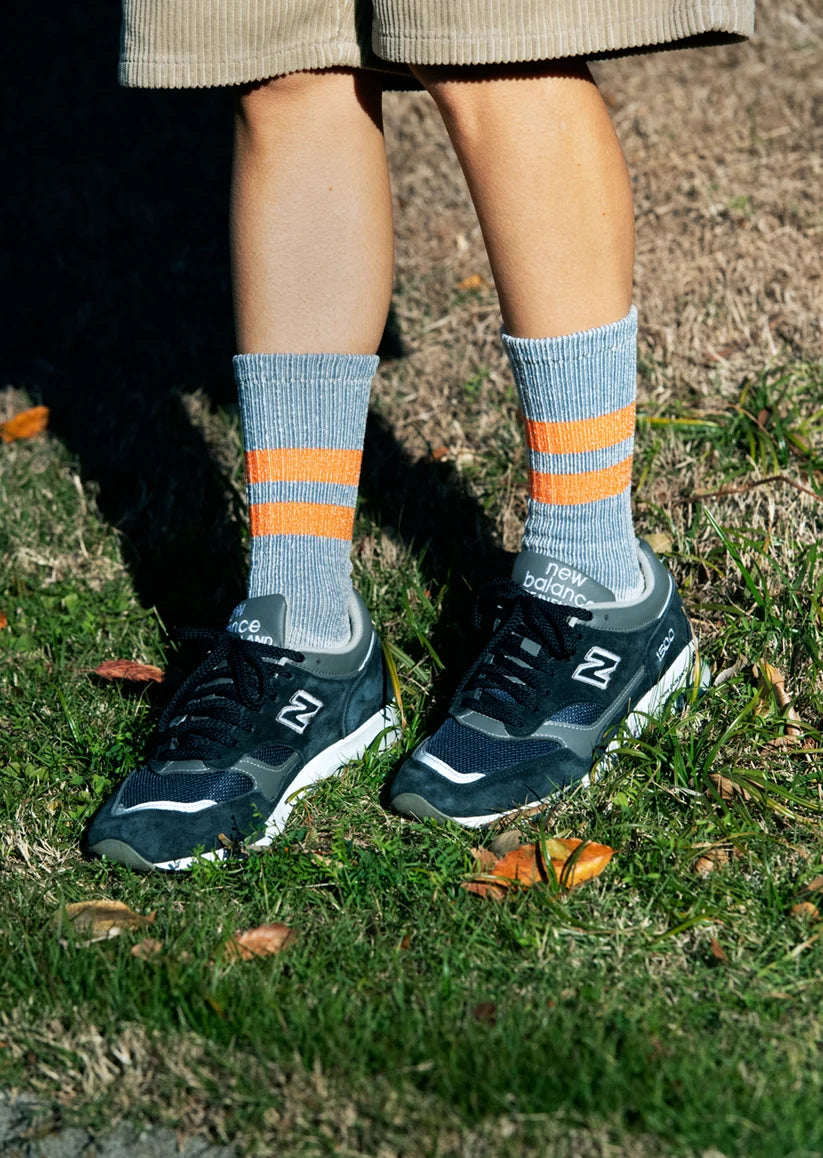 ROTOTO Pile Stripe Marl Socks