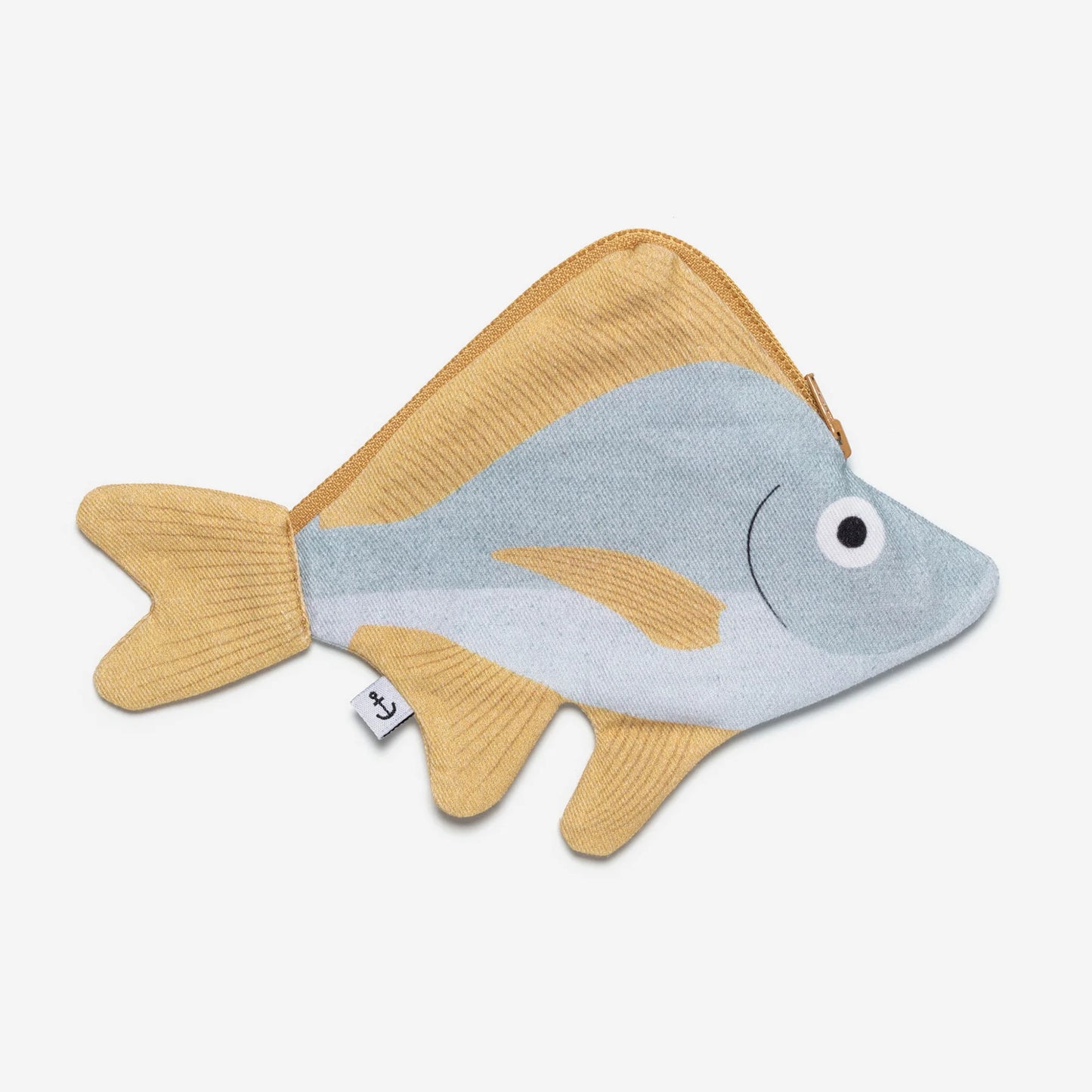 Small Silver Biddy Fish - Blue - Key Pouch