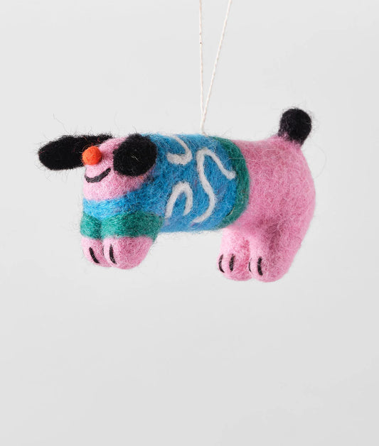 Stumpy - Dog with Abstract Jumper