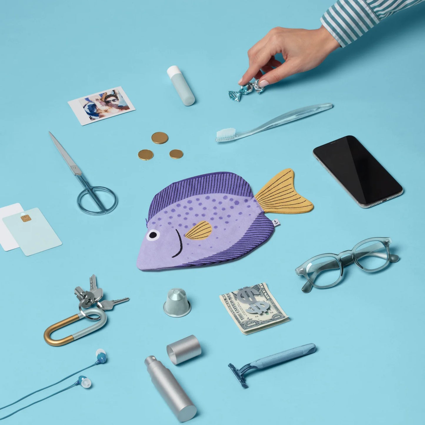 Sweetlips Fish - Cotton Pouch