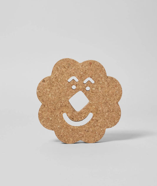 Face - Cork Trivet