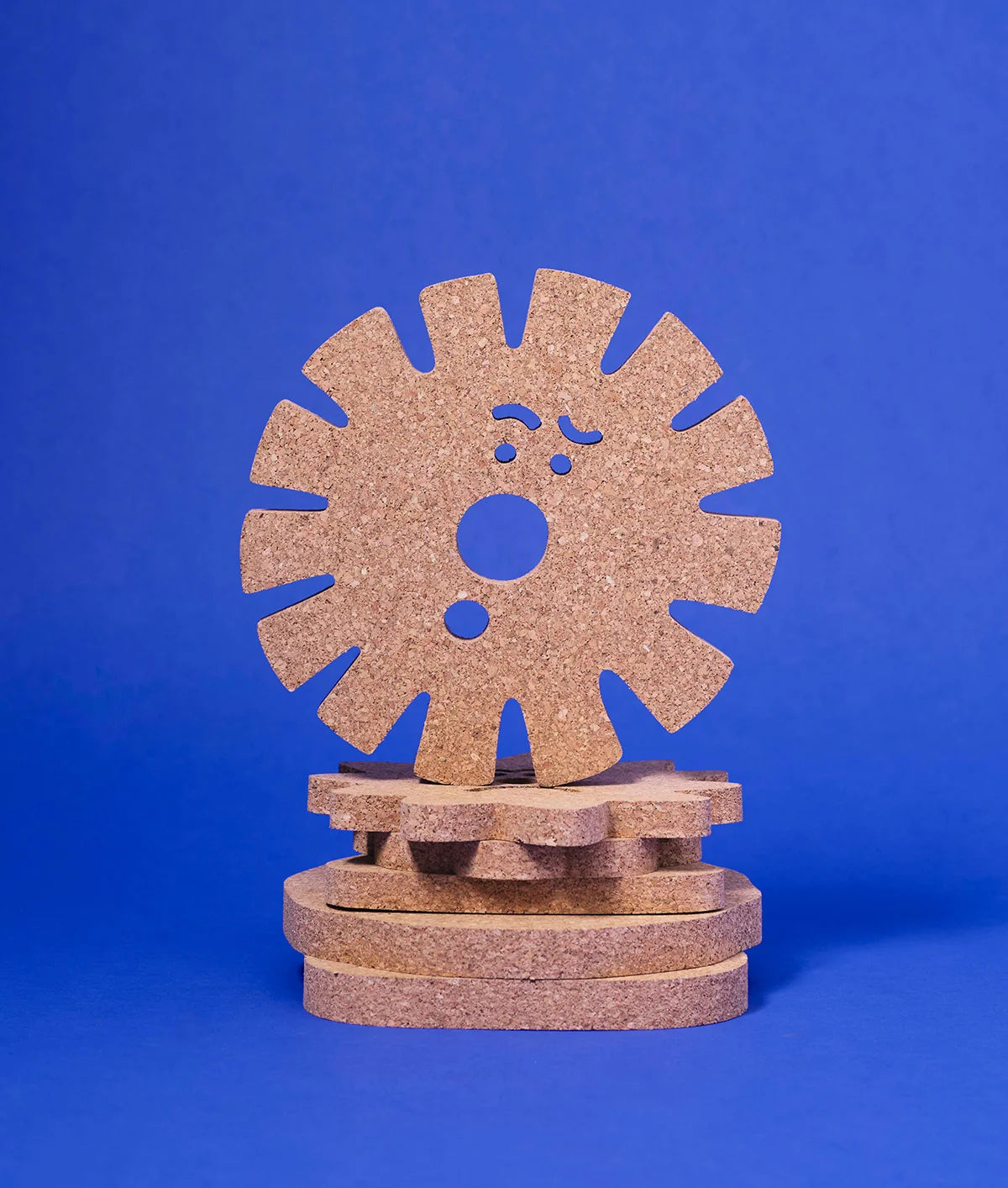Face - Cork Trivet