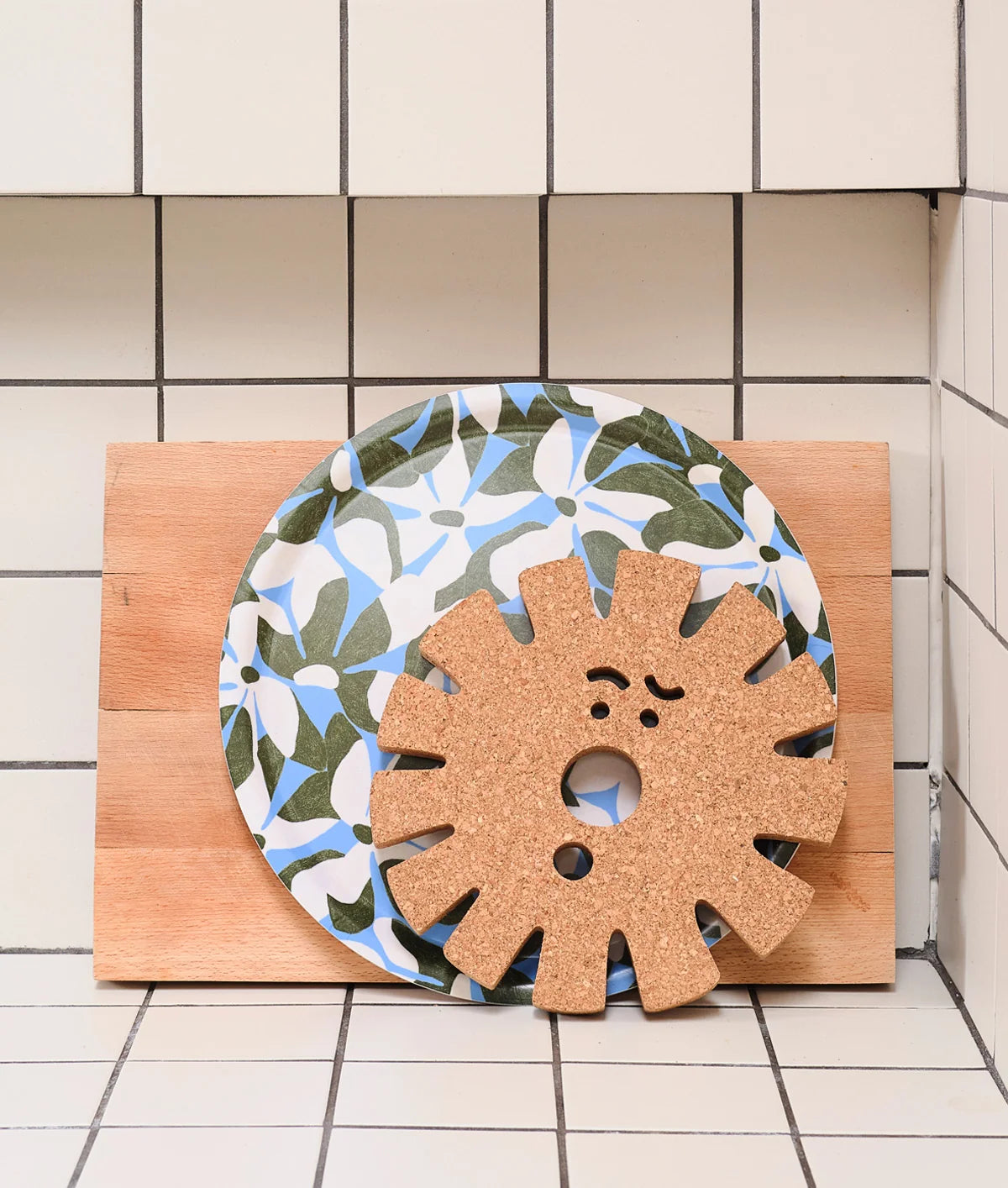 Face - Cork Trivet