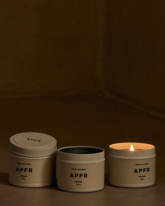 APFR - TEAKWOOD - Travel Tin Candle