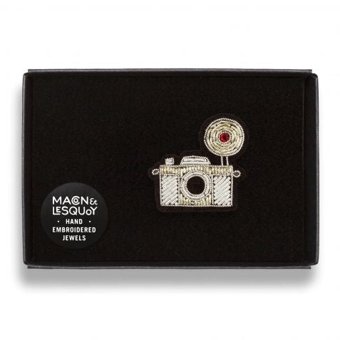 Silver Camera - Brooch