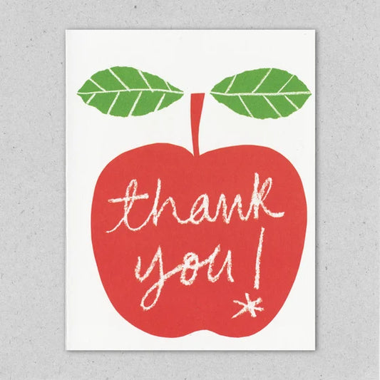 Apple Thank You Card