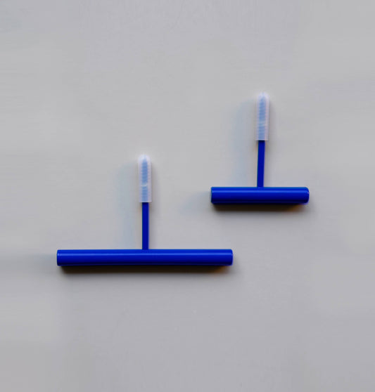 Wall-mounted hooks and Toilet Paper Holder - Ultramarine Blue