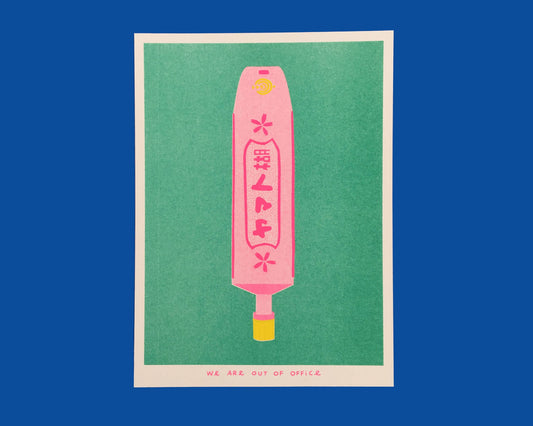 Japanese Glue - Risograph print