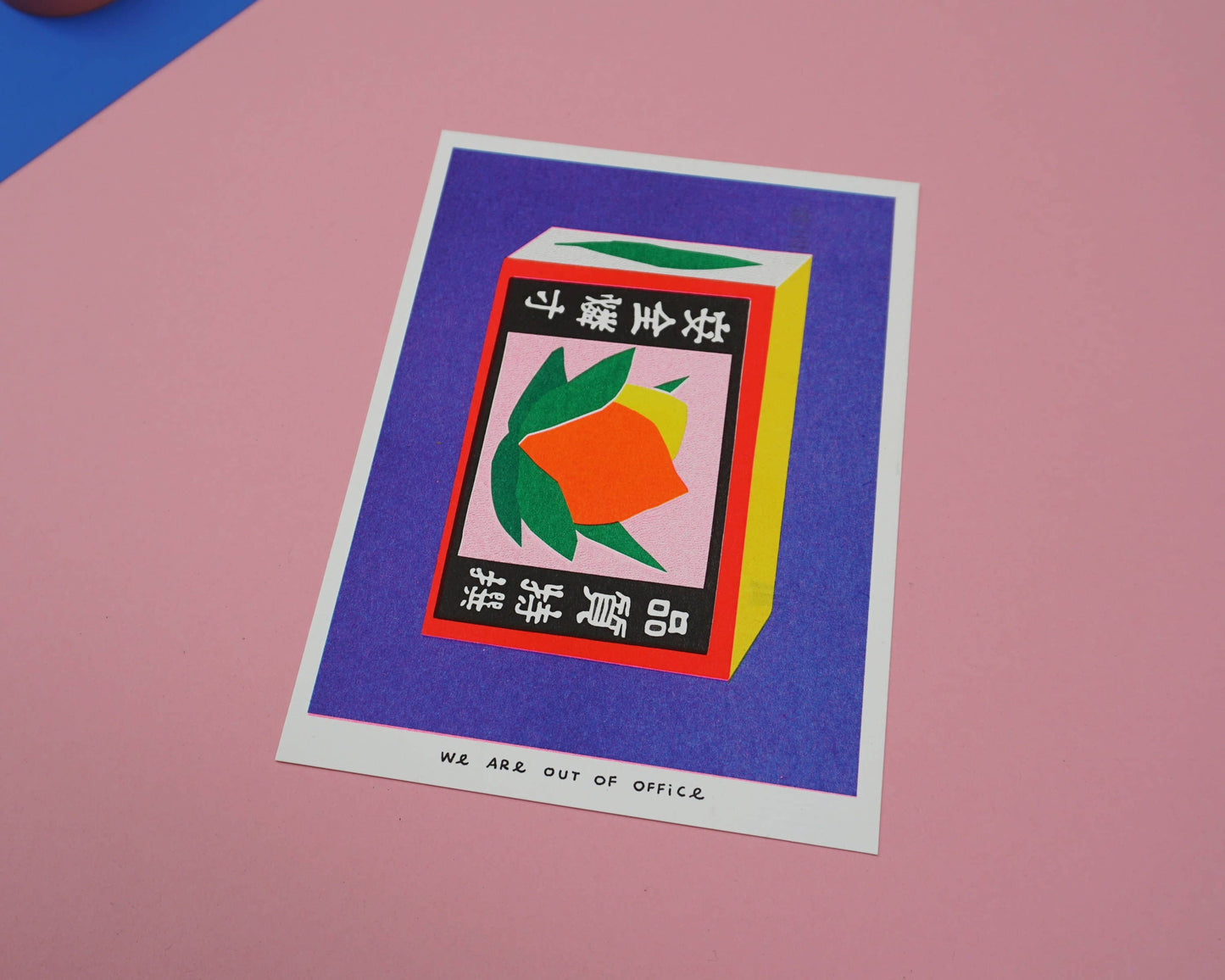 Japanese Matchstick Box - Risograph print