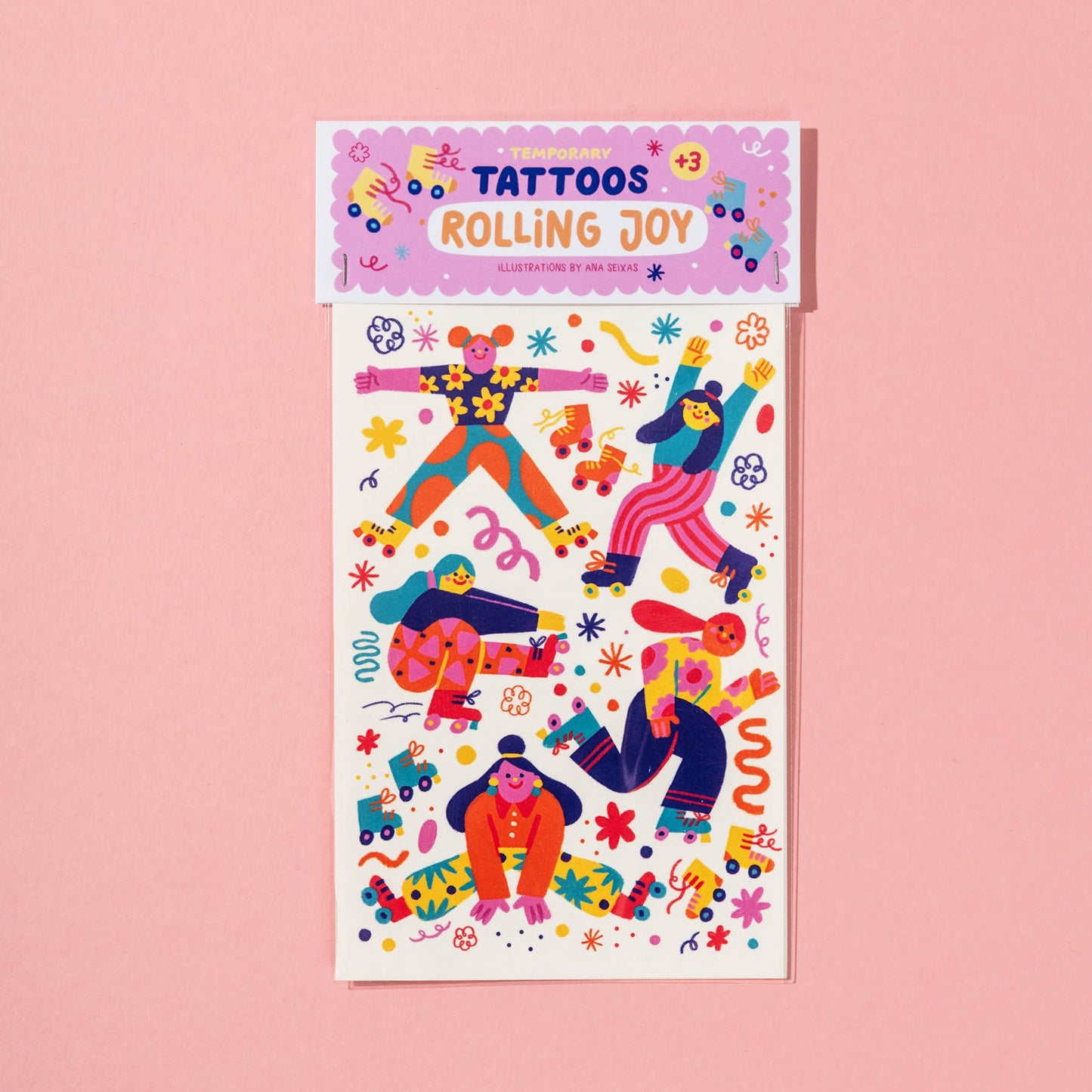 Rolling Joy Temporary Tattoos
