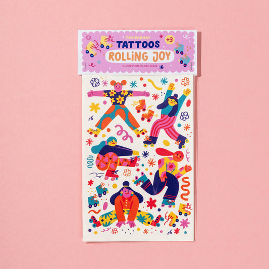 Rolling Joy Temporary Tattoos