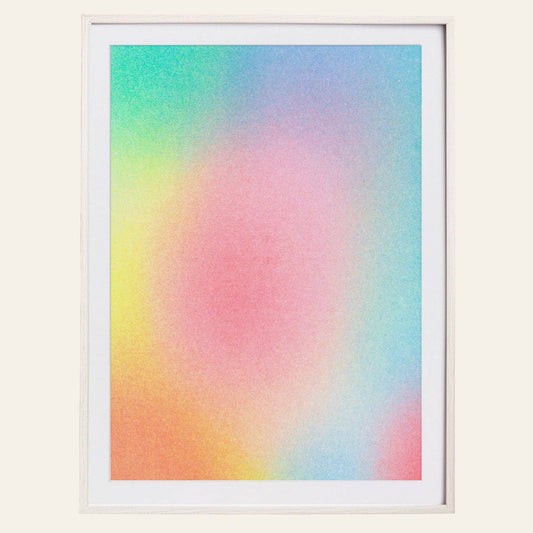 Fröhliches rotes Kunstdruck-Poster