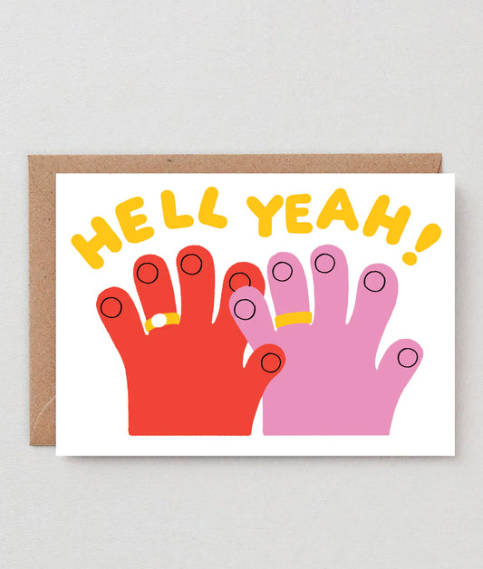 Hell Yeah - Wedding Card