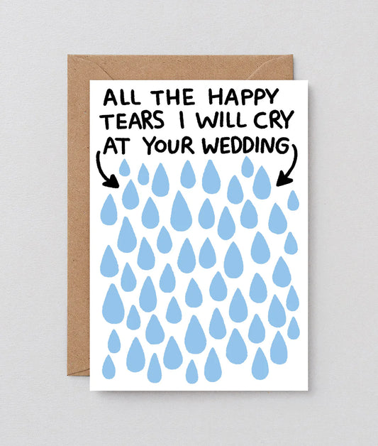 All The Tears - Wedding Card