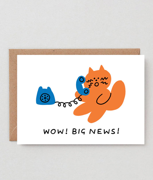Wow Big News - Card