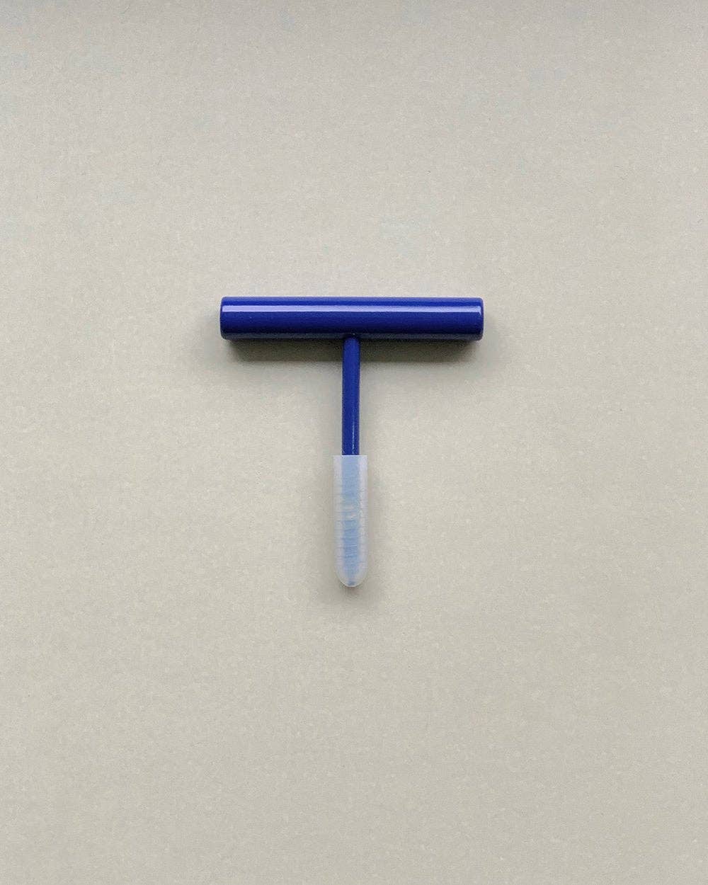 Wall-mounted hooks and Toilet Paper Holder - Ultramarine Blue