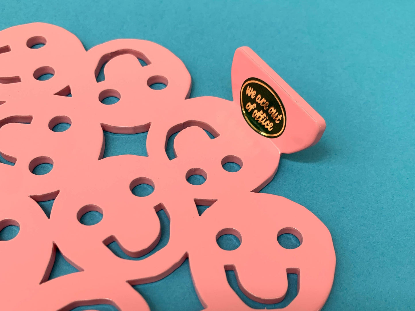 Smiley Trivet in PINK