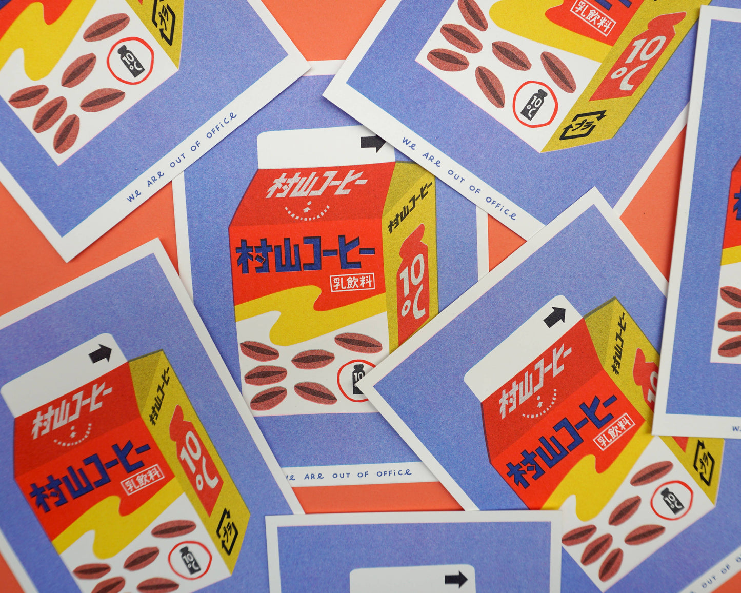 Japanese Milk Coffee - Risograph print