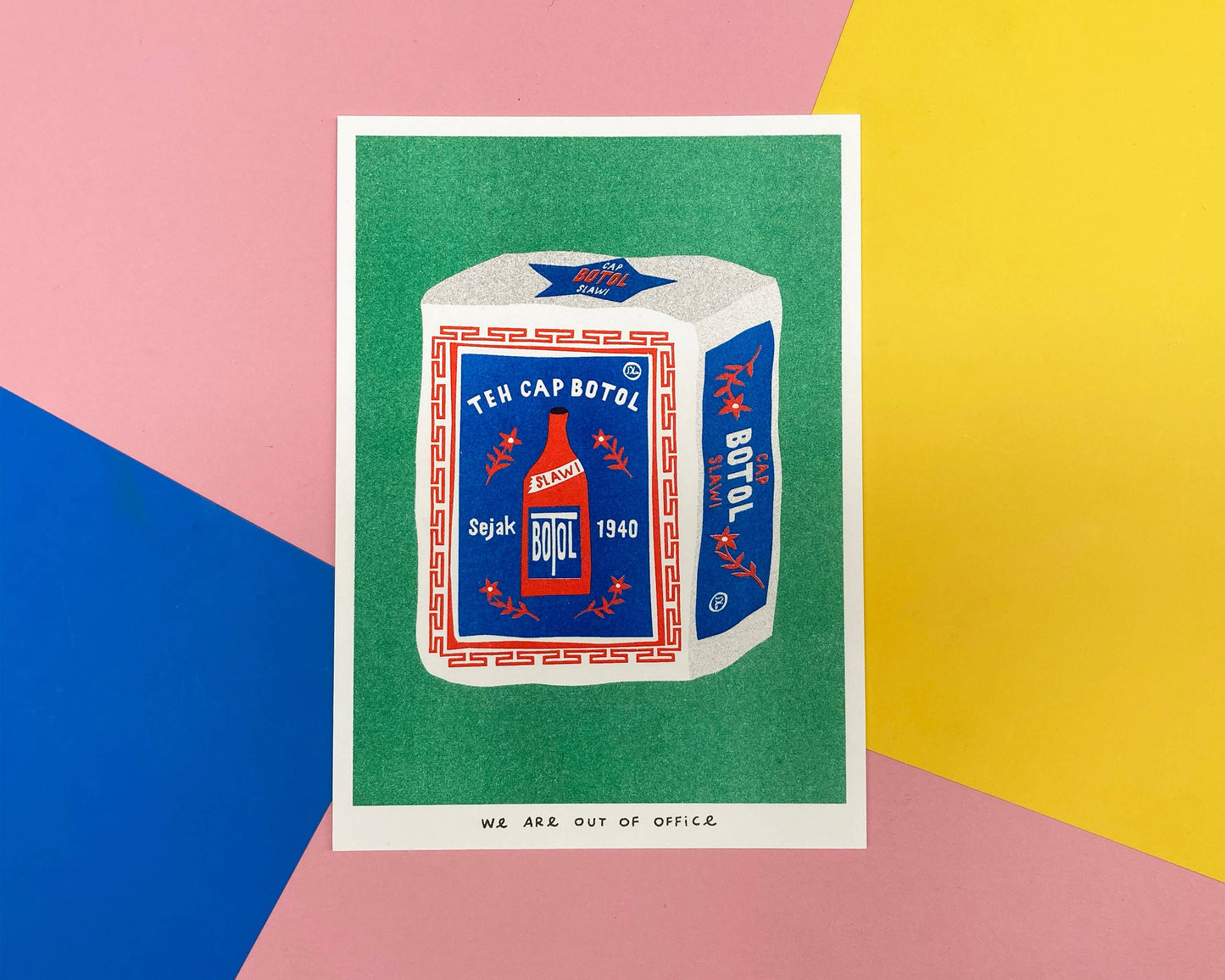 Indonesian Jasmine Tea - Risograph print