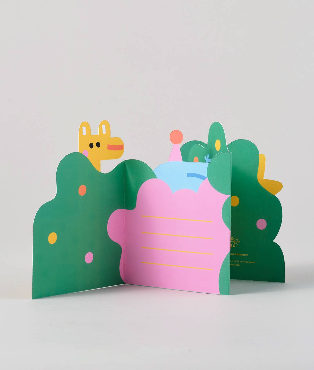 Jungle Fold Out Kid's Birthday Card