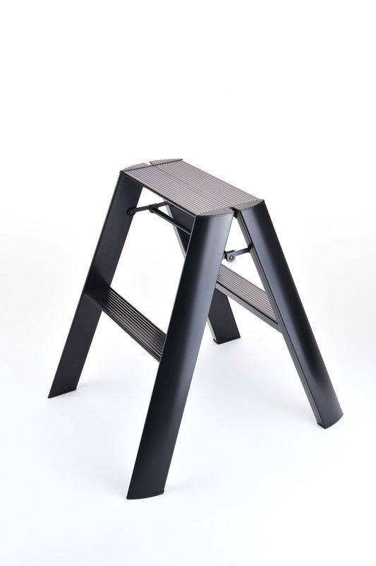 Lucano Step Ladder - Black - 2 Steps