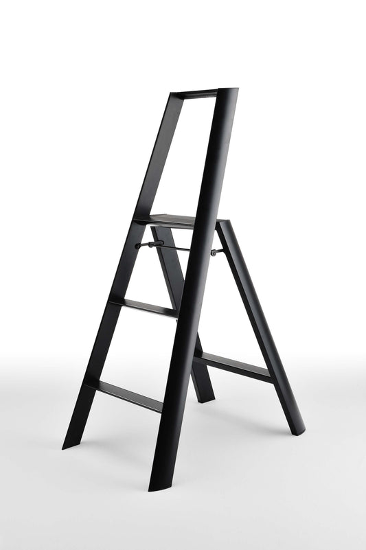 Lucano Step Ladder - Black - 3 Steps