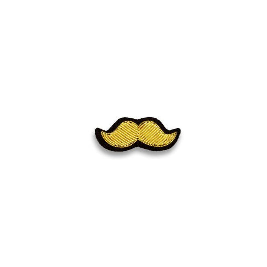 Golden Moustache - Brooch