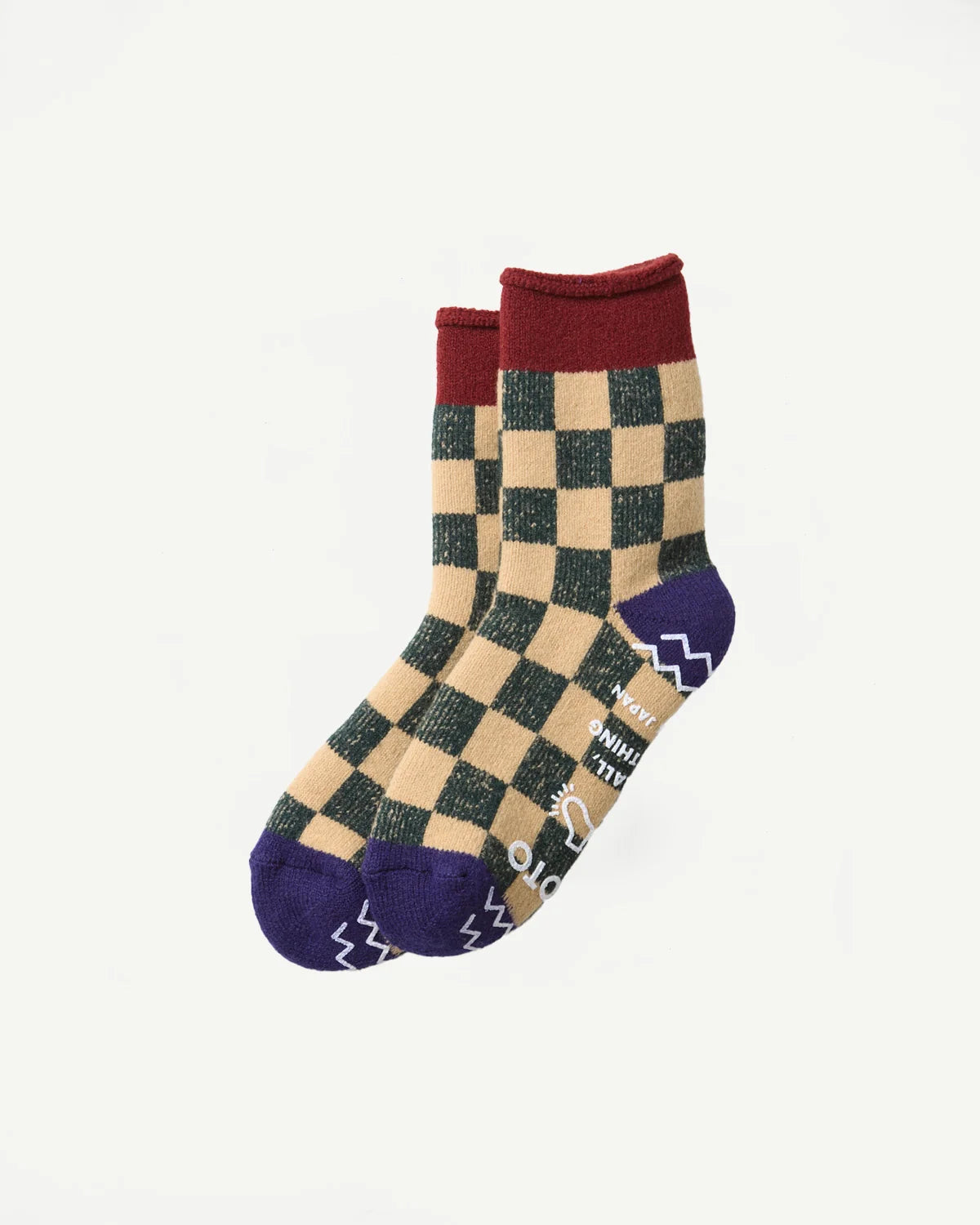 ROTOTO Pile Room Socks - Checkerboard