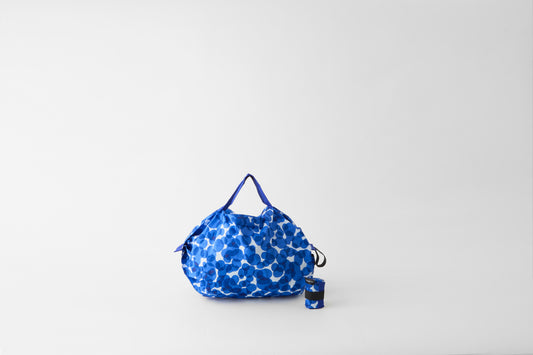Shupatto Foldable Bag - Ocean Blue Dots - S