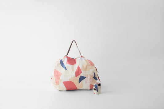 Shupatto Foldable Bag - Peach Mozaic - M