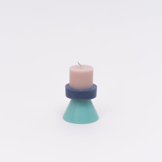 Stack Candle Mini - NUDE / POWDER BLUE / CELESTE