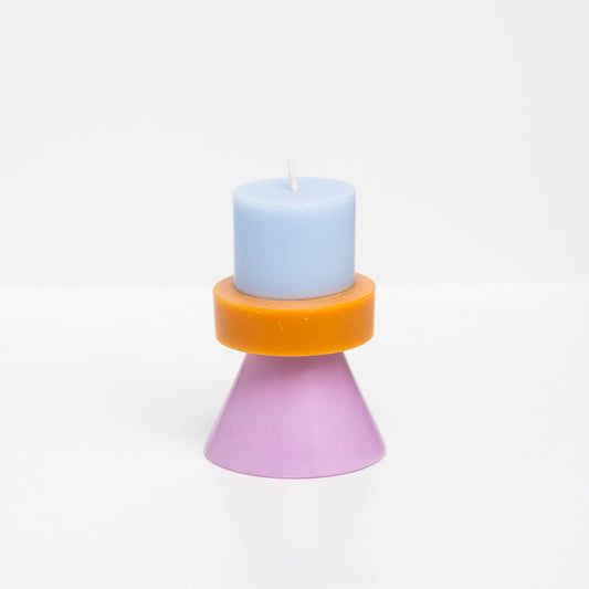 Stack Candle Mini - SKY / CARAMEL / VIOLET